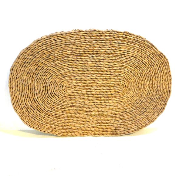 Set Of Two Woven Placemats Rattan Indoor Outdoor Dining Unbranded - Picture 2 of 5